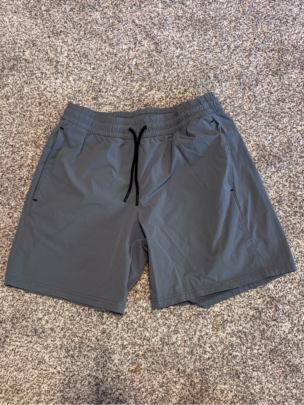 Old Navy Men's Charcoal Gray Athletic Shorts with Black Drawstring